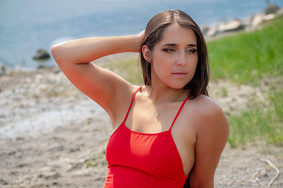 Posing By the Lake