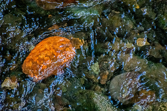 Ripples Around the Orange Rock